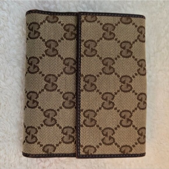 Gucci Beige and Brown GG Canvas Wallet - Picture 4 of 7